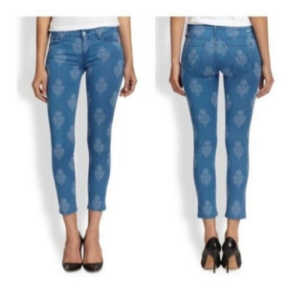 MOTHER Blue Ankle & Cropped Jeans